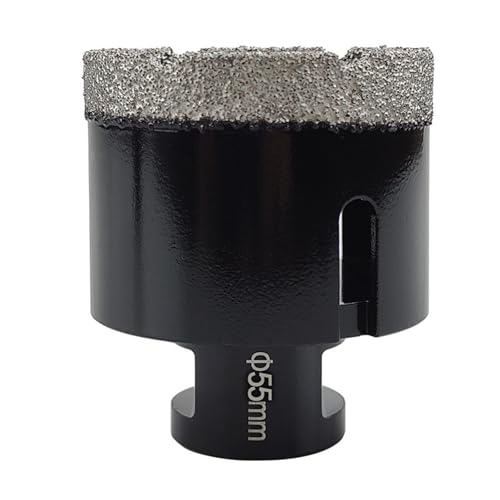 1 Stück M14-Gewinde Diamant-Trockenvakuumgelötete Bohrkernbohrer-Set For Porzellanfliesen, Kronen, Bohrer, Granit, Marmor, Lochsägenwerkzeuge(55mm) von TYDHGSE