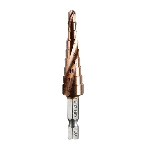 1 Stücke 4-12/4-20/4-32mm M35 Stufenbohrer Kegel HSS-CO HSS Bohrer Spiralnut Dreieckschaft For Edelstahl(4-12MM) von TYDHGSE