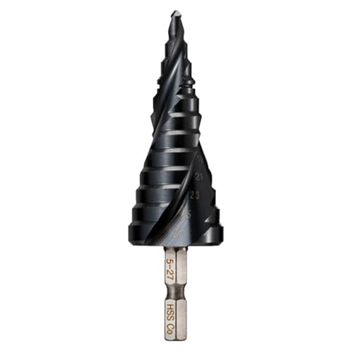 1 Stücke HRC89 M35 TiAlN Beschichtet Stufenbohrer 1/4 Zoll Kegel Sechskantschaft Metall Bohren Lochöffner Werkzeug For Edelstahl(5-27mm) von TYDHGSE