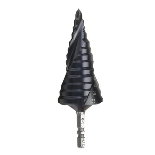1 Stücke HRC89 M35 TiAlN Beschichtet Stufenbohrer 1/4 Zoll Kegel Sechskantschaft Metall Bohren Lochöffner Werkzeug For Edelstahl(6-35mm) von TYDHGSE