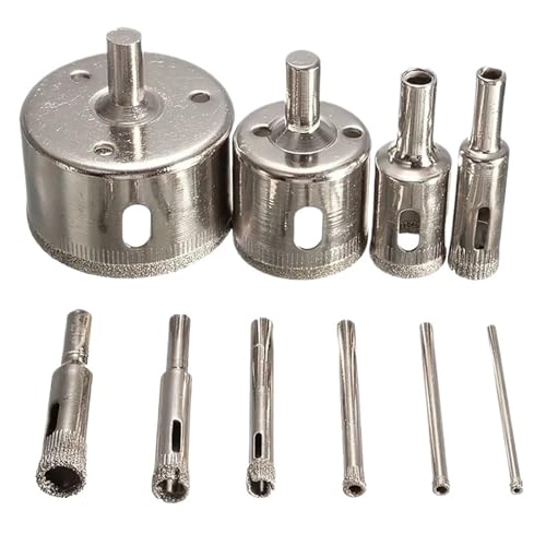 10 STÜCKE 3-50mm Diamant-Lochsäge Bohrer Set For Glas Marmor Porzellan Fliesen Schneidwerkzeuge Bohrer Set von TYDHGSE