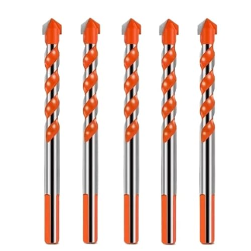 3–12 Mm Multifunktionaler Bohrer For Glas, Metall, Fliesen, Dreieck, Diamantbohrer-Set, For Keramik, Beton, Ziegel, Holz, Stanzlochsäge(12mm Set Red) von TYDHGSE