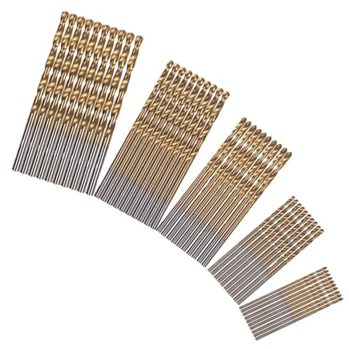 50/99-teiliges Bohrer-Set Aus Titan-beschichtetem Schnellarbeitsstahl Mit Sechskantschaft, Geraden Spiralbohrern(50pcs in bags) von TYDHGSE