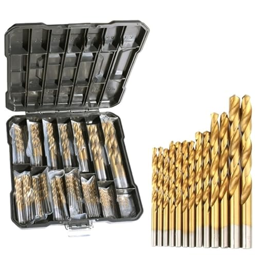 50/99-teiliges Bohrer-Set Aus Titan-beschichtetem Schnellarbeitsstahl Mit Sechskantschaft, Geraden Spiralbohrern(99pcs boxed) von TYDHGSE