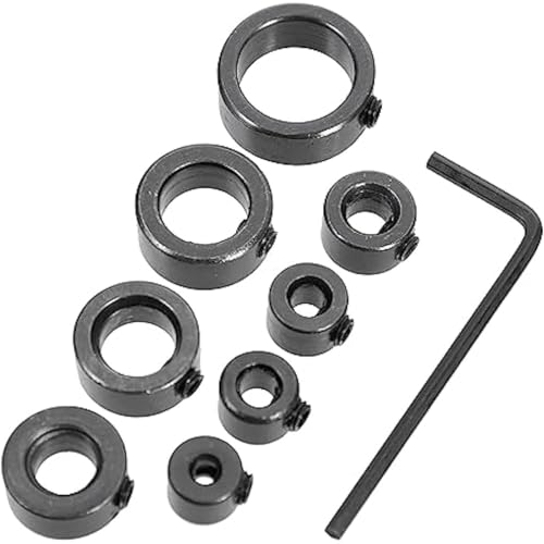 8-teiliges Bohrtiefenstopp-Bit-Kragenset, Einstellbarer Positionierer, Begrenzungs-Inbusschlüssel, Festziehen Der Stopper-Stellschrauben, Holzbearbeitungswerkzeug 8-teiliges Bohrtiefenstopp-Bit-Kragenset, Einstellbarer Positionierer, Begrenzungs-Inbusschlüssel, Festziehen Der Stopper-Stellschrauben, Holzbearbeitungswerkzeug von TYDHGSE