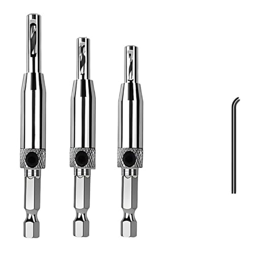 HSS Selbstzentrierender Scharnierbohrer For Türen, Fenster, Schränke, Holzbearbeitung, Locher, Holzreibwerkzeug(3 PCS) von TYDHGSE