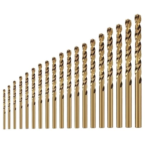 Kobalt-Schnellarbeitsstahl-Spiralbohrer M35 Edelstahl-Werkzeugsatz Bohrerzubehör(19pcs plastic) von TYDHGSE