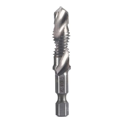 Sechskantschaft, Titanbeschichtet, HSS-Schraubengewinde, Metrischer Gewindebohrer, Schraubenmaschine, Verbundgewindebohrer, M3, M4, M5, M6, M8, M10, Handwerkzeuge(Gold) von TYDHGSE