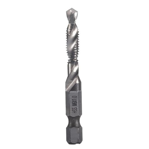 Sechskantschaft, Titanbeschichtet, HSS-Schraubengewinde, Metrischer Gewindebohrer, Schraubenmaschine, Verbundgewindebohrer, M3, M4, M5, M6, M8, M10, Handwerkzeuge(WHITE) von TYDHGSE