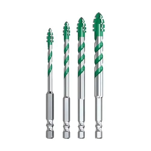 Vierschneidiges, Gezacktes Exzenterbohrer-Set Mit Hoher Härte, Sechskant-Bohrer-Set Mit Schrägem Kopf(New 6-8-10-12mm) von TYDHGSE