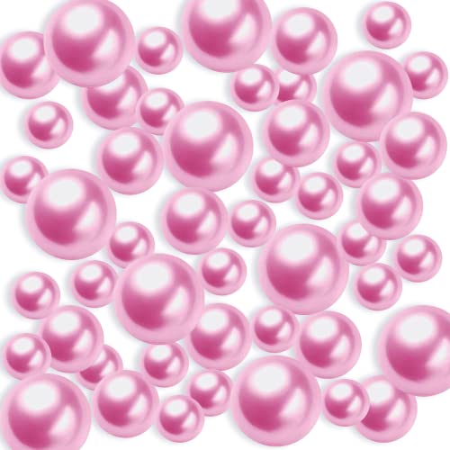 TYEQWT Schwimmende Perlen, 150Pcs Kunstperlen, Floating Pearls, Schwimmende Perlen für Vasenfüller, Perlen Ohne Loch, Kunststoffperlen für Vasen DIY-Basteln Karneval Fasching Deko,8/14/20mm(Rosa Lila) TYEQWT Schwimmende Perlen, 150Pcs Kunstperlen, Floating Pearls, Schwimmende Perlen für Vasenfüller, Perlen Ohne Loch, Kunststoffperlen für Vasen DIY-Basteln Karneval Fasching Deko,8/14/20mm(Rosa Lila) von TYEQWT