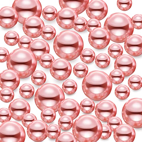 TYEQWT Schwimmende Perlen, 150Pcs Kunstperlen, Floating Pearls, Schwimmende Perlen für Vasenfüller, Perlen Ohne Loch, Kunststoffperlen für Vasen DIY-Basteln Karneval Fasching Deko,8/14/20mm (Roségold) TYEQWT Schwimmende Perlen, 150Pcs Kunstperlen, Floating Pearls, Schwimmende Perlen für Vasenfüller, Perlen Ohne Loch, Kunststoffperlen für Vasen DIY-Basteln Karneval Fasching Deko,8/14/20mm (Roségold) von TYEQWT