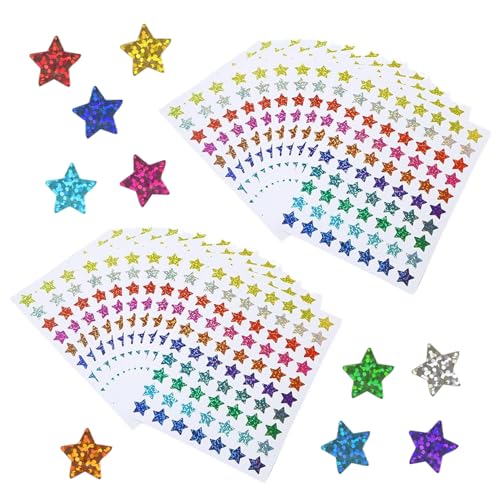 20 Stück Sternaufkleber, Glitzeraufkleber, Kindersternaufkleber, Kinderbelohnungsaufkleber, Bunte Sternaufkleber, Dekorative Aufkleber 20 Stück Sternaufkleber, Glitzeraufkleber, Kindersternaufkleber, Kinderbelohnungsaufkleber, Bunte Sternaufkleber, Dekorative Aufkleber von TYFGRT