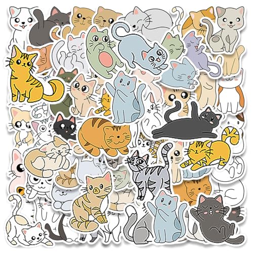 TYFGRT 120 Blatt Lustige Katzenaufkleber, Cartoon-Katzenaufkleber Für Kinder, Wasserfeste Vinyl-Tieraufkleber, Geeignet Für Scrapbooking, Computer, Mobiltelefone TYFGRT 120 Blatt Lustige Katzenaufkleber, Cartoon-Katzenaufkleber Für Kinder, Wasserfeste Vinyl-Tieraufkleber, Geeignet Für Scrapbooking, Computer, Mobiltelefone von TYFGRT