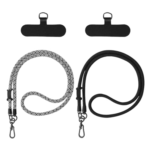 TYFGRT 2 Stück Handy-Lanyard, Handy-Lanyard Mit Abstandshalter, Anti-Verlust-Handy-Lanyard, Verstellbares Handy-Lanyard, Universelles Handy-Lanyard, Handy-Hüllen-Lanyard TYFGRT 2 Stück Handy-Lanyard, Handy-Lanyard Mit Abstandshalter, Anti-Verlust-Handy-Lanyard, Verstellbares Handy-Lanyard, Universelles Handy-Lanyard, Handy-Hüllen-Lanyard von TYFGRT
