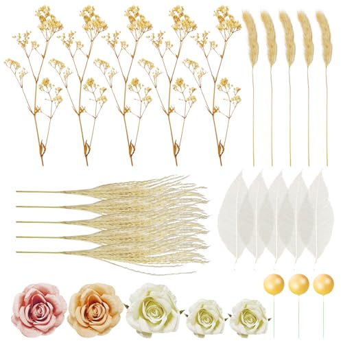 TYFGRT 28 Stück Blumeneinsätze, Eier-Geburtstagskuchen-Dekoration, Kuchen-Blumen-Dekoration, Kuchen-Topper-Dekoration, Geeignet Für Partys, Zusammenkünfte, Hochzeiten TYFGRT 28 Stück Blumeneinsätze, Eier-Geburtstagskuchen-Dekoration, Kuchen-Blumen-Dekoration, Kuchen-Topper-Dekoration, Geeignet Für Partys, Zusammenkünfte, Hochzeiten von TYFGRT