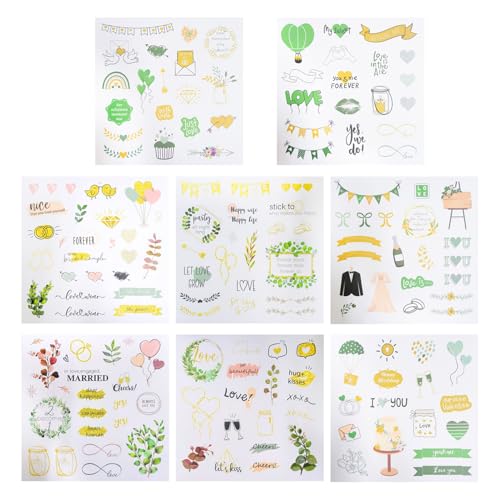 TYFGRT 8 Hochzeitsaufkleber, Kreative Aufkleber, Hochzeitsdekorationsaufkleber, Können Zum Dekorieren Von Gästebüchern, Grußkarten, Fotoalben Und Sammelalben Verwendet Werden TYFGRT 8 Hochzeitsaufkleber, Kreative Aufkleber, Hochzeitsdekorationsaufkleber, Können Zum Dekorieren Von Gästebüchern, Grußkarten, Fotoalben Und Sammelalben Verwendet Werden von TYFGRT