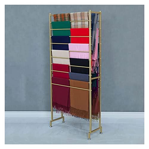 Schal-Geschenkpapier-Rack-Halter mit großer Kapazität, Organizer, bodenstehend, kommerzieller doppelseitiger mehrschichtiger Ausstellungsständer, Bekleidungsgeschäft/Geschenkläden (Farbe: Gold, Größe: Schal-Geschenkpapier-Rack-Halter mit großer Kapazität, Organizer, bodenstehend, kommerzieller doppelseitiger mehrschichtiger Ausstellungsständer, Bekleidungsgeschäft/Geschenkläden (Farbe: Gold, Größe: von TYLDBNF