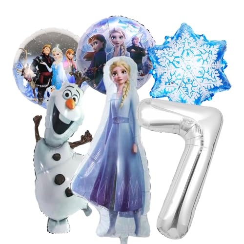 6 Stück lsa Prinzessin Folienballon, Geburtstagsparty Deko für 7 garhe Geburtstag - Lustige Comic & Cartoon-Motive, Kindergeburtstag Deko 6 Stück lsa Prinzessin Folienballon, Geburtstagsparty Deko für 7 garhe Geburtstag - Lustige Comic & Cartoon-Motive, Kindergeburtstag Deko von TYLUSPA