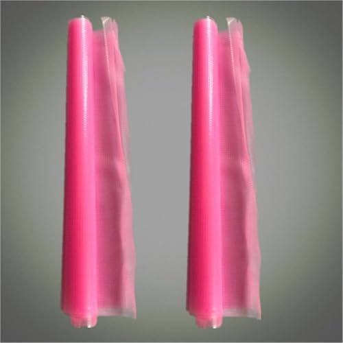 22 * 20CM Wasserlösliche Leinwand Magie Tuch 14CT Kreuz Stich Stoff DIY for Stickerei Zubehör(Pink,22cmx50cm) von TYNXK