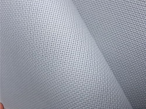 Aida verschiedene Farben 14CT Kreuzstich Stoff Leinwand DIY handgemachte Handarbeiten Nähen Handwerk(Light Grey,40x40cm) von TYNXK