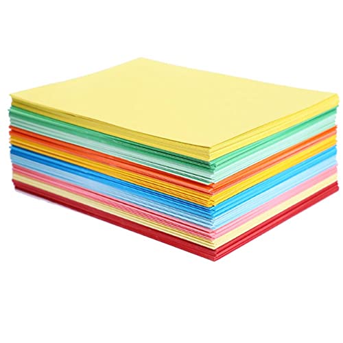 Buntes Papier A4, 100 Blatt Doppelseitig Origami Papier Faltpapier in 10 Farben, 70 g/m² Bastelpapier/Origamipapier/Buntpapierset für Diy Origami Und Bastelprojekte von TYOREW