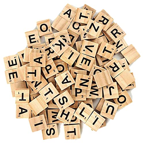 Holz Buchstabe Fliesen, 100 Stück Buchstaben Block für Wandkunst DIY Handwerk Bekleben Holz Buchstabe Fliesen, 100 Stück Buchstaben Block für Wandkunst DIY Handwerk Bekleben von TYPHEERX
