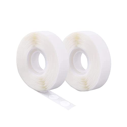 1000 Stück Doppelseitig Klebepunkte Transparent Ballonkleber Punkte Luftballons Klebeband Kleber Aufkleber für Hochzeit Weihnachten Geburtstag Basteln Party Dekorationen (2 Rollen) von TYPHEERX