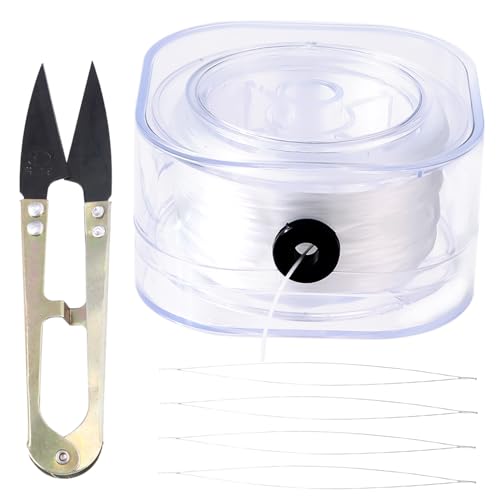 0.8mm x 85m Elastische Schmuckfaden, Gummiband für Armbänder, Transparente Perlen Faden, für Armbänder, Perlenschmuck, Halskette, DIY Basteln 0.8mm x 85m Elastische Schmuckfaden, Gummiband für Armbänder, Transparente Perlen Faden, für Armbänder, Perlenschmuck, Halskette, DIY Basteln von TYSM-CC