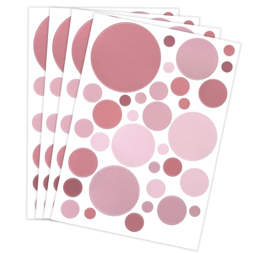 Wandtattoo Punkte fürs Kinderzimmer 140 Wandsticker Set Pastell Farben für Baby Aufkleber zum Kleben Wandaufkleber Sticker Wandfolie Dots Kreise Wandaufkleber Deko von TYSM-CC