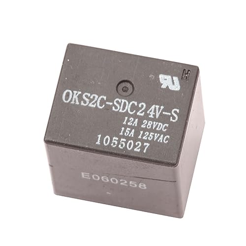 TYSQXQ 24V DC 15A 5PIN Relais, Automatisch, Hutschienenmontage, Klemme, 2 Stück von TYSQXQ