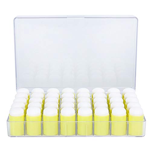 TYTOGE 40 Stück Fingerschwamm Daubers Art Ink Stamping Card Craft Zeichnen Finger Malschwamm (Gelb) von TYTOGE