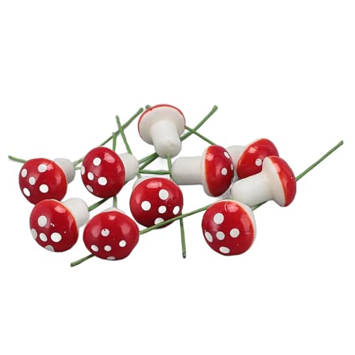 Tytoge 40pcs Pilz Miniaturdekoration Plastik Pilz Pot Pot Micro Landscape Dekoration Tytoge 40pcs Pilz Miniaturdekoration Plastik Pilz Pot Pot Micro Landscape Dekoration von TYTOGE