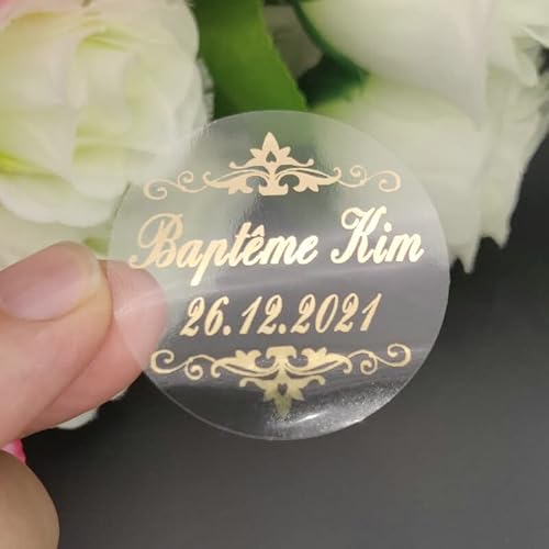 Aufkleber für Hochzeit, Kommunion, Babyparty, Taufe, Mikweh, Geburtstag, Party, 3 cm, 100 Stück Aufkleber für Hochzeit, Kommunion, Babyparty, Taufe, Mikweh, Geburtstag, Party, 3 cm, 100 Stück von TYU