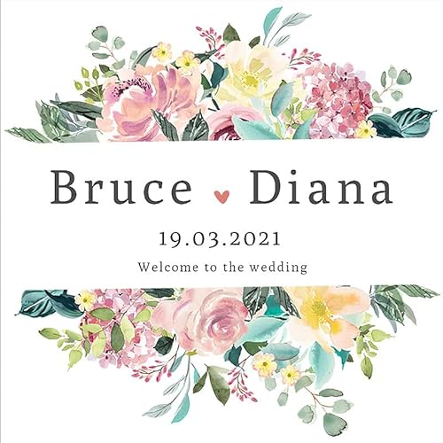 Personalisierter Aufkleber, personalisierbar, Logo, Hochzeit, Geburtstage, Taufe, Aufkleber, Werbeaktion, Shop, Verpackungsetiketten (N, 3,5 cm) von TYU