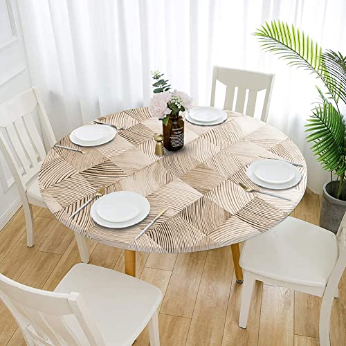 TYUHAW 80/120/140 cm runde öl- und wasserdichte Tischdecke, abwischbar, elastische Kanten, PVC-Tischdecke, Vinyl-Tischdecke, für den Außenbereich, Terrasse, Esszimmer TYUHAW 80/120/140 cm runde öl- und wasserdichte Tischdecke, abwischbar, elastische Kanten, PVC-Tischdecke, Vinyl-Tischdecke, für den Außenbereich, Terrasse, Esszimmer von TYUHAW