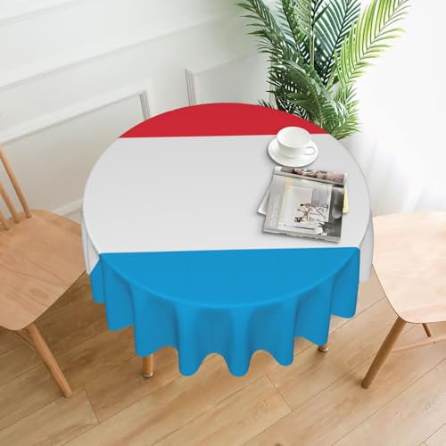 TYUMH Luxemburger Flagge, rund, dekorativ, lang, knitterfrei, schmutzabweisend, wasserdicht, 152,4 cm rund, Polyestergewebe, geeignet für Restaurants/Küchen/Partys TYUMH Luxemburger Flagge, rund, dekorativ, lang, knitterfrei, schmutzabweisend, wasserdicht, 152,4 cm rund, Polyestergewebe, geeignet für Restaurants/Küchen/Partys von TYUMH