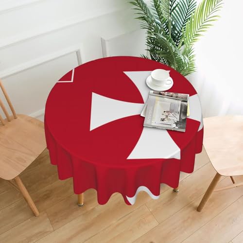 TYUMH Runde dekorative Tischdecke, Motiv: Flagge der Wallis und Futuna-Inseln, knitterfrei, schmutzabweisend, wasserdicht, 152,4 cm rund, Polyestergewebe, geeignet für Restaurants/Küchen/Partys TYUMH Runde dekorative Tischdecke, Motiv: Flagge der Wallis und Futuna-Inseln, knitterfrei, schmutzabweisend, wasserdicht, 152,4 cm rund, Polyestergewebe, geeignet für Restaurants/Küchen/Partys von TYUMH