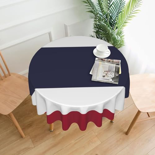 TYUMH Runde dekorative Tischdecke mit Thailand-Flagge, knitterfrei, schmutzabweisend, wasserdicht, 152,4 cm rund, Polyestergewebe, geeignet für Restaurants/Küchen/Partys TYUMH Runde dekorative Tischdecke mit Thailand-Flagge, knitterfrei, schmutzabweisend, wasserdicht, 152,4 cm rund, Polyestergewebe, geeignet für Restaurants/Küchen/Partys von TYUMH