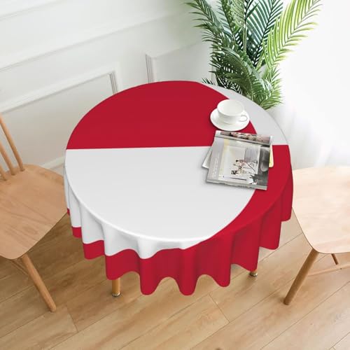 TYUMH Runde dekorative lange Tischdecke mit Grönland-Flagge, knitterfrei, schmutzabweisend, wasserdicht, 152,4 cm rund, Polyestergewebe, geeignet für Restaurants/Küchen/Partys TYUMH Runde dekorative lange Tischdecke mit Grönland-Flagge, knitterfrei, schmutzabweisend, wasserdicht, 152,4 cm rund, Polyestergewebe, geeignet für Restaurants/Küchen/Partys von TYUMH