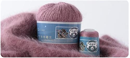 TYUTYU 50 + 20g / Set Lange Plüsch Nerz Kaschmir-Garn Feine Qualität Handstrickfaden for Cardigan Schal Geeignet for Frau Wolle garn (Color : 851) von TYUTYU