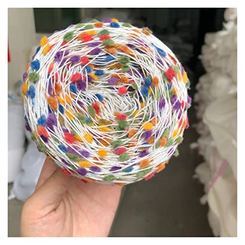 Trendy Fancy Hand Strickgarn 50 g Multi-Color-Knoten-Garn-Partner-Garn ideal gestrickt mit Anderen Garn-DIY-Nähversorgung Wolle garn (Color : A) von TYUTYU