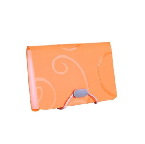 Aktenmappen, Aktenumschläge, Aktenordner, Neuer kreativer mehrschichtiger PVC-Ordner in Bonbonfarben for Dokumentenordner, Schulbüro, Schreibwaren, Akten-Organizer (Farbe: Rot) (Farbe: Grün)(Yellow) von TYUrmiui