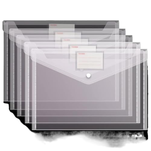 Aktenmappen, Aktenumschläge, Aktenordner, dicke Aktentasche, transparent, wasserdicht, A4-Kunststoff-Informationstasche mit Schnappverschluss, Portfolio-Aufbewahrungstasche, Ordner, Bürobedarf, 30/50 Aktenmappen, Aktenumschläge, Aktenordner, dicke Aktentasche, transparent, wasserdicht, A4-Kunststoff-Informationstasche mit Schnappverschluss, Portfolio-Aufbewahrungstasche, Ordner, Bürobedarf, 30/50 von TYUrmiui