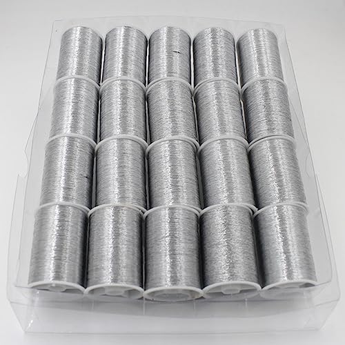 Baumwollgarn, 1 Box Needle Work Sewing Craft Spool Thread Embroidery Glitter Yarn Crafts von TYUrmiui