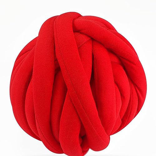 Baumwollgarn, 240g Chunky Knit Carpet Cotton Tube Yarn DIY Weaving Super Bulky Yarns von TYUrmiui