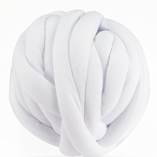 Baumwollgarn, 240g Chunky Knit Carpet Cotton Tube Yarn DIY Weaving Super Bulky Yarns von TYUrmiui
