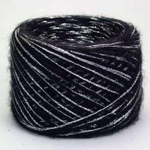 Baumwollgarn, 250g Gold Silver Silk Wool Metallized Yarn Skein DIY Thick Crochet Knit Yarn Baumwollgarn, 250g Gold Silver Silk Wool Metallized Yarn Skein DIY Thick Crochet Knit Yarn von TYUrmiui