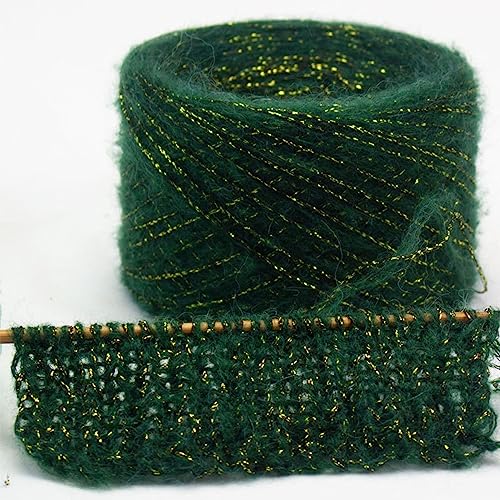 Baumwollgarn, 250g Gold Silver Silk Wool Metallized Yarn Skein DIY Thick Crochet Knit Yarn Baumwollgarn, 250g Gold Silver Silk Wool Metallized Yarn Skein DIY Thick Crochet Knit Yarn von TYUrmiui
