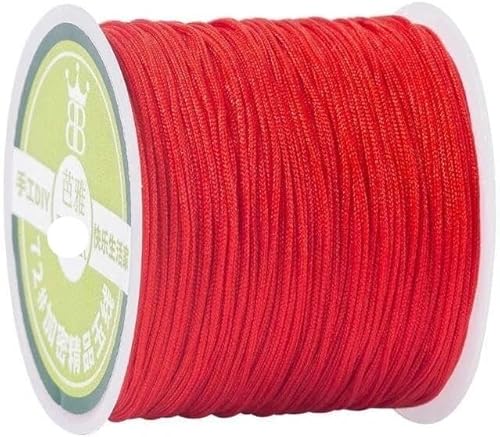 Geflochtenes Seil, 0,8 mm Nylonschnur Seil Halskette Armband Seil geflochtene Quasten DIY Perlen String Geflochtenes Seil, 0,8 mm Nylonschnur Seil Halskette Armband Seil geflochtene Quasten DIY Perlen String von TYUrmiui